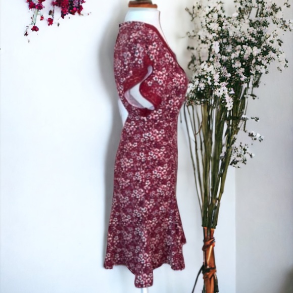 Free People Sweet Talker Floral 90s Mini Dress Size Large - Picture 7 of 12